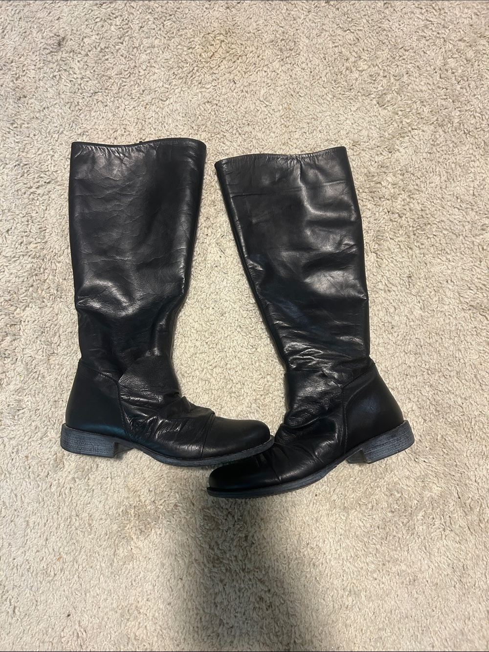 Miz Mooz Black Leather Over-the-Knee Boots